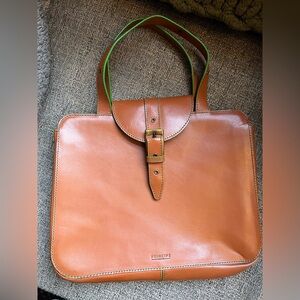 Principe Tan Leather Tote Bag